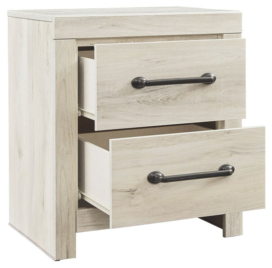 Cambeck - Whitewash - Two Drawer Night Stand - Hornell Furniture Outlet