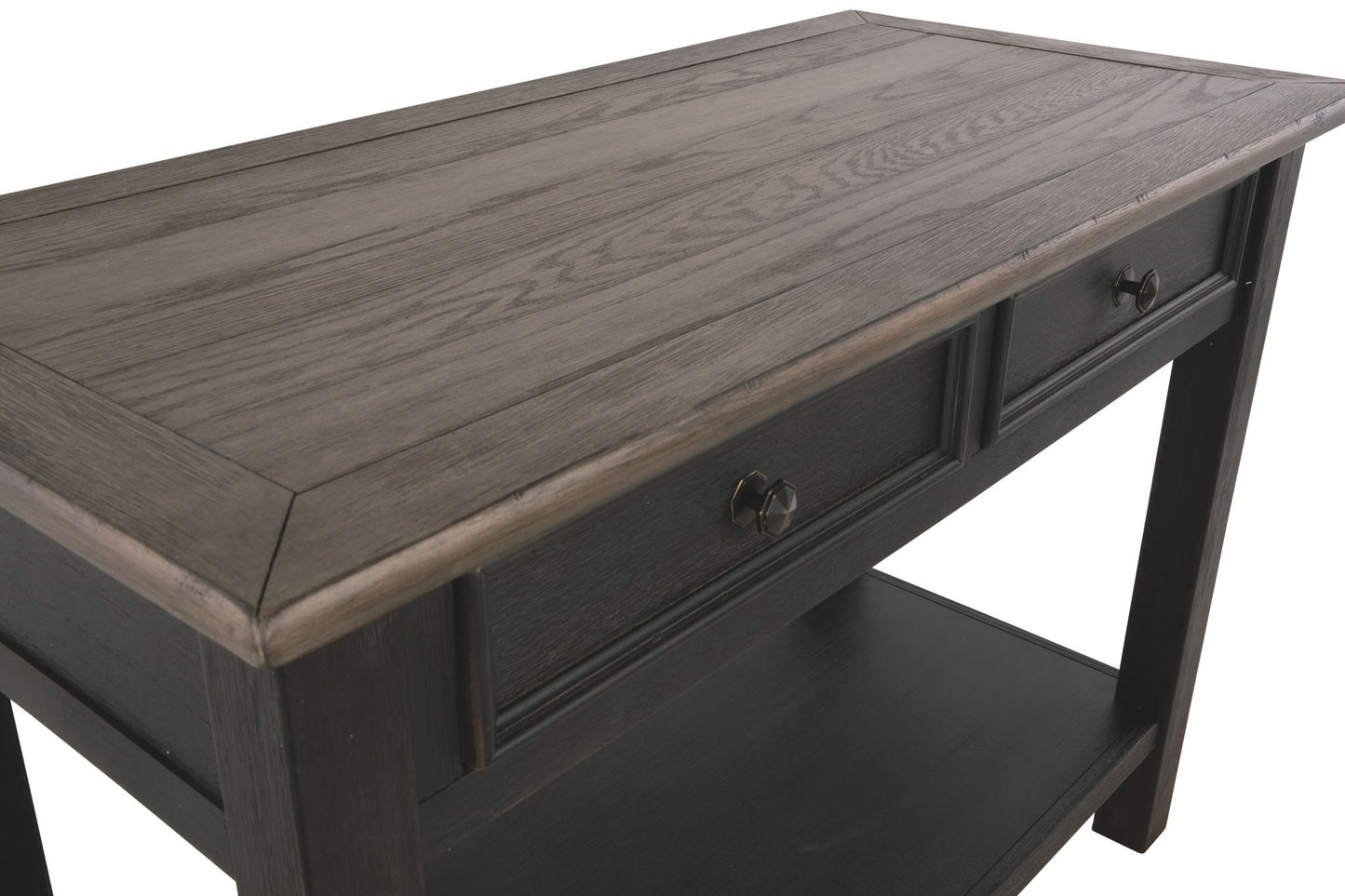 Tyler Creek - Grayish Brown / Black - Sofa Table - Hornell Furniture Outlet