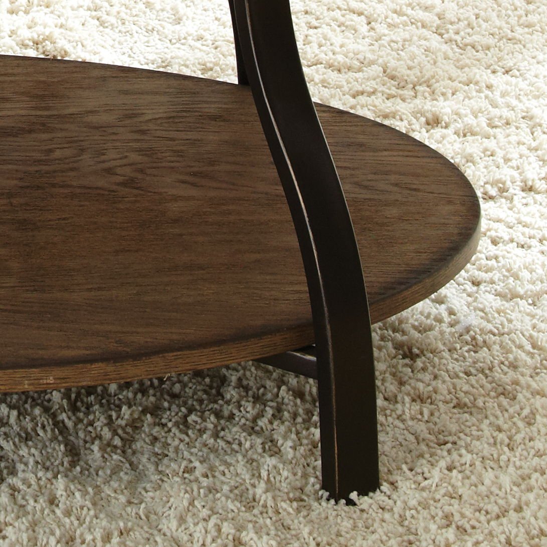 Denise - Oval Cocktail Table - Brown - Hornell Furniture Outlet