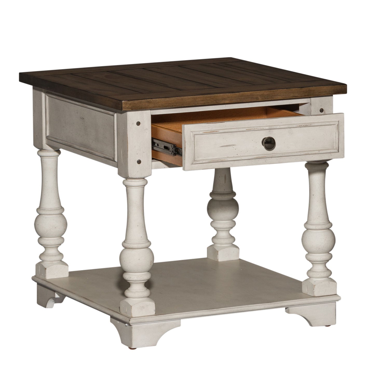 Morgan Creek - End Table - White - Hornell Furniture Outlet