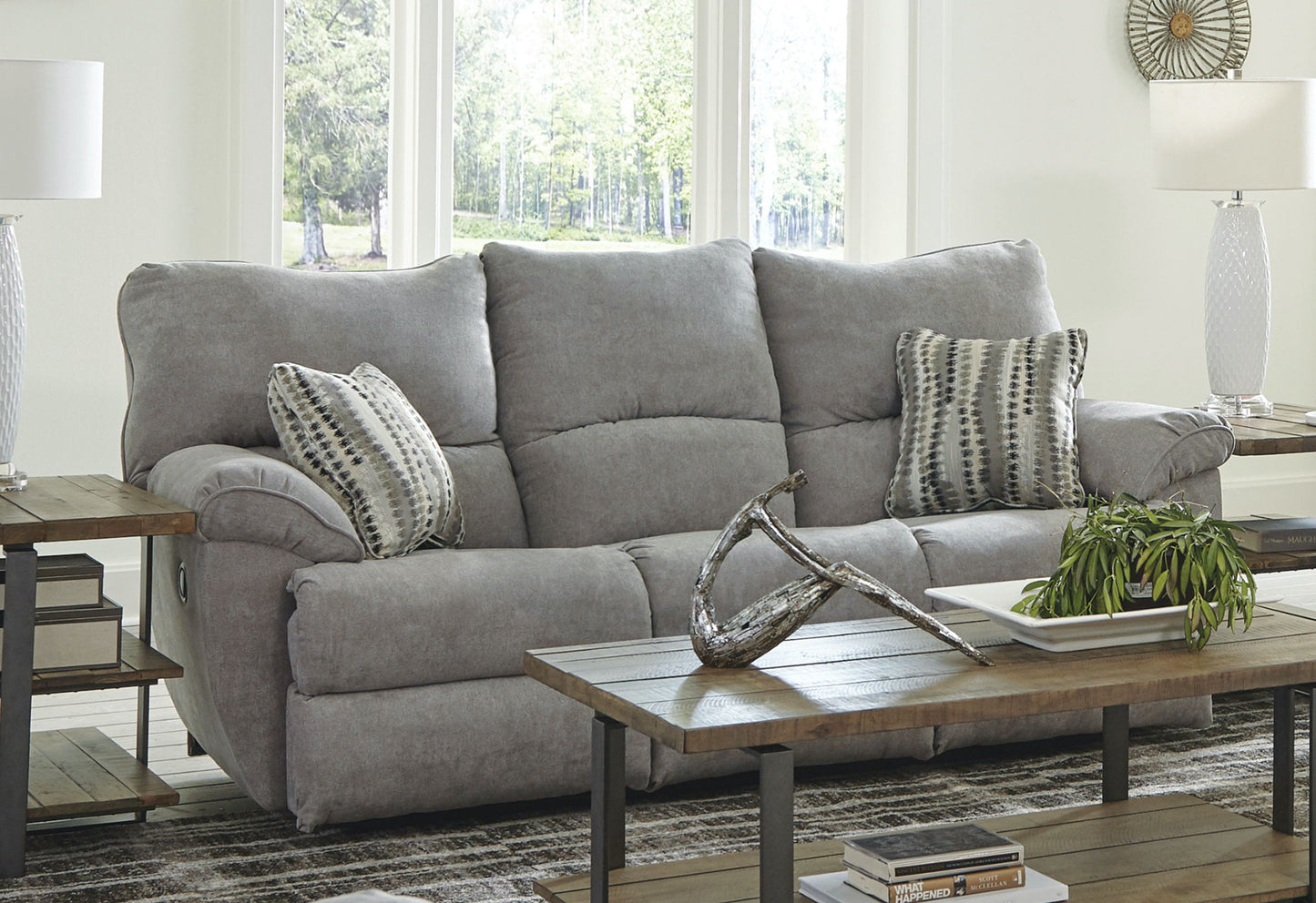 Sadler - Lay Flat Reclining Sofa - Hornell Furniture Outlet