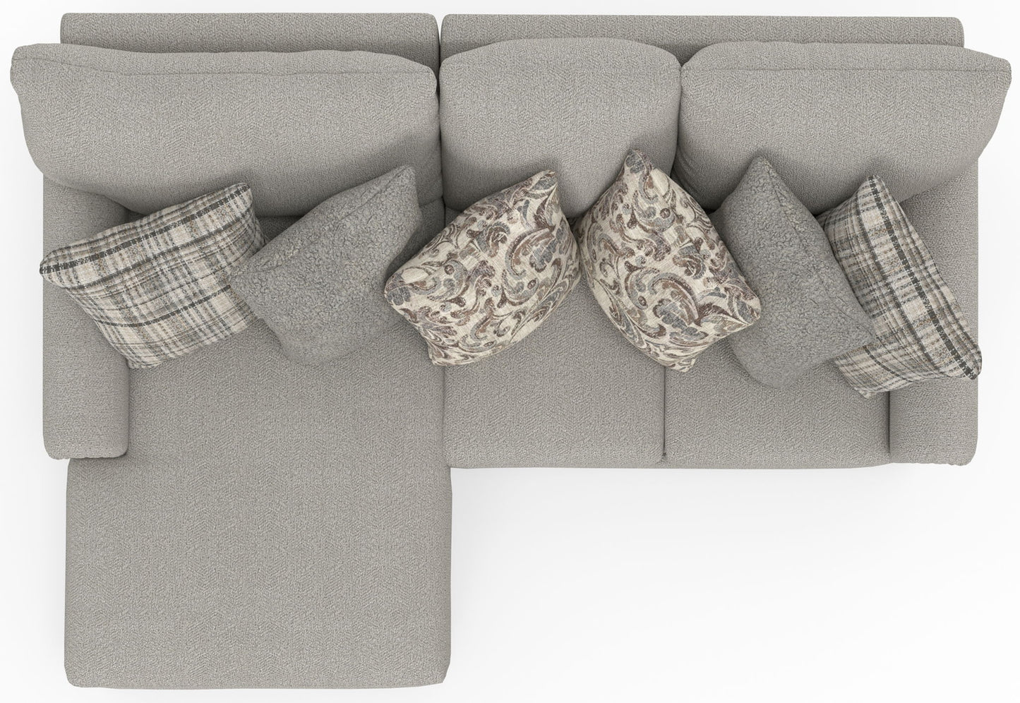 Livingston - Sectional With Comfort Coil Seating And Accent Pillows Included - Hornell Furniture Outlet