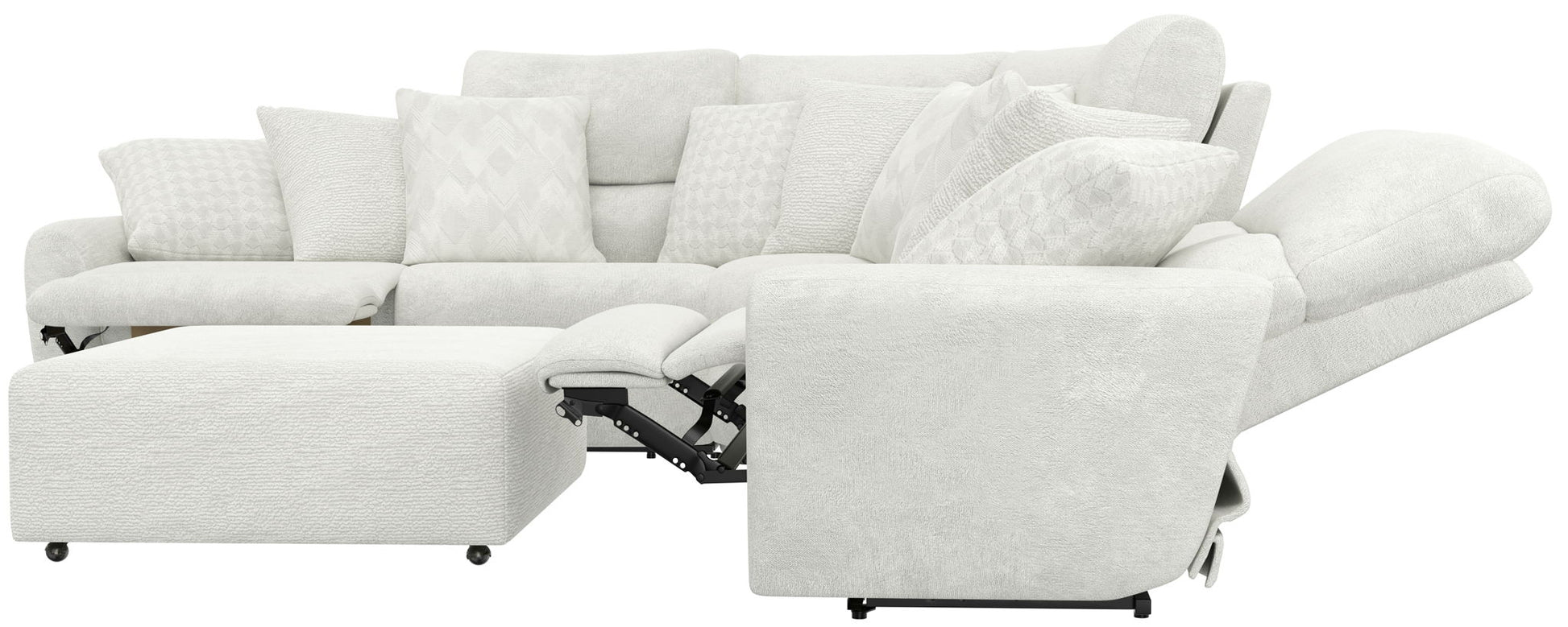 Majesty - Deep Seating Power Reclining Sectional - Hornell Furniture Outlet