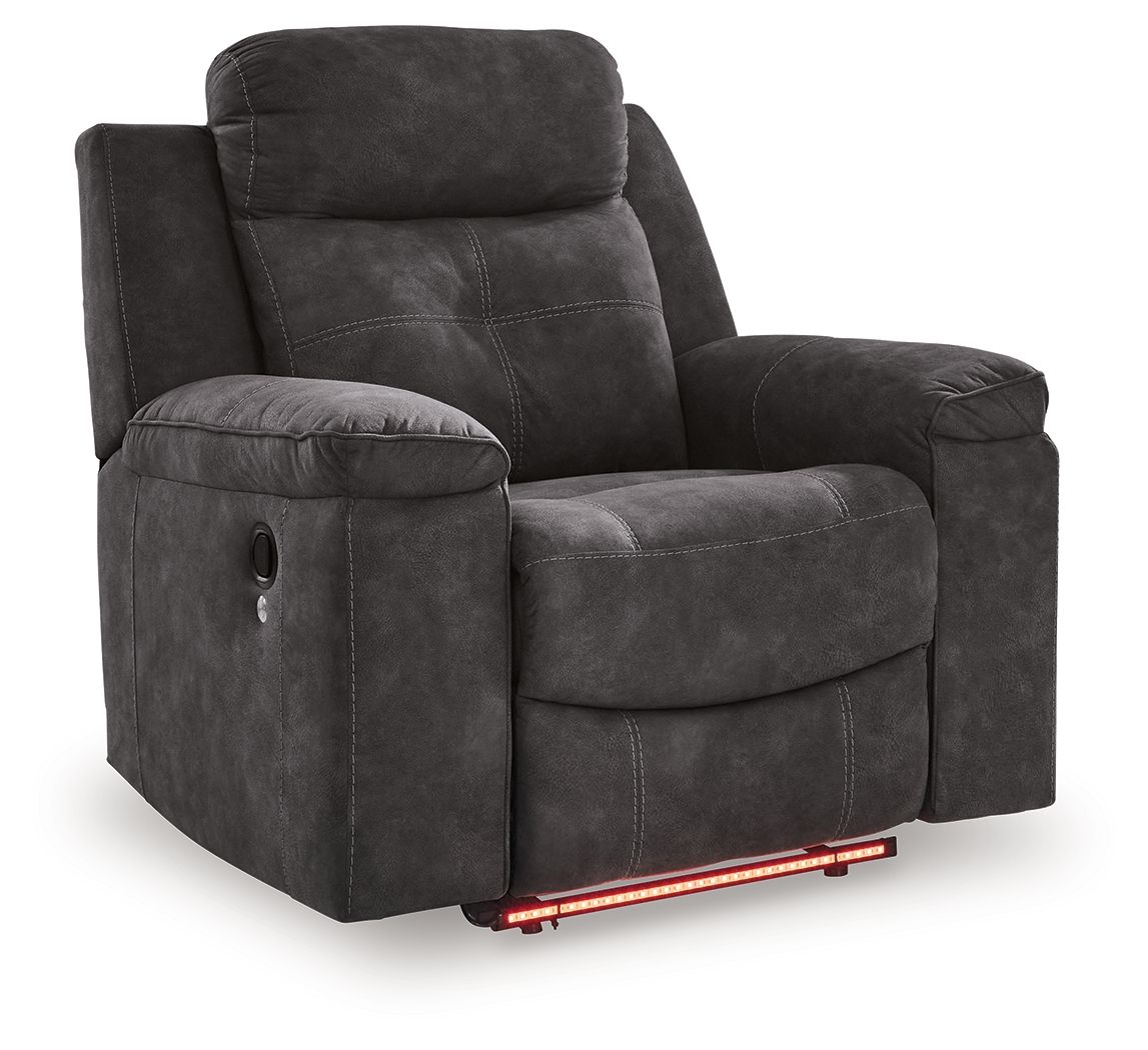 Brysonview - Zero Wall Recliner - Charcoal - Hornell Furniture Outlet