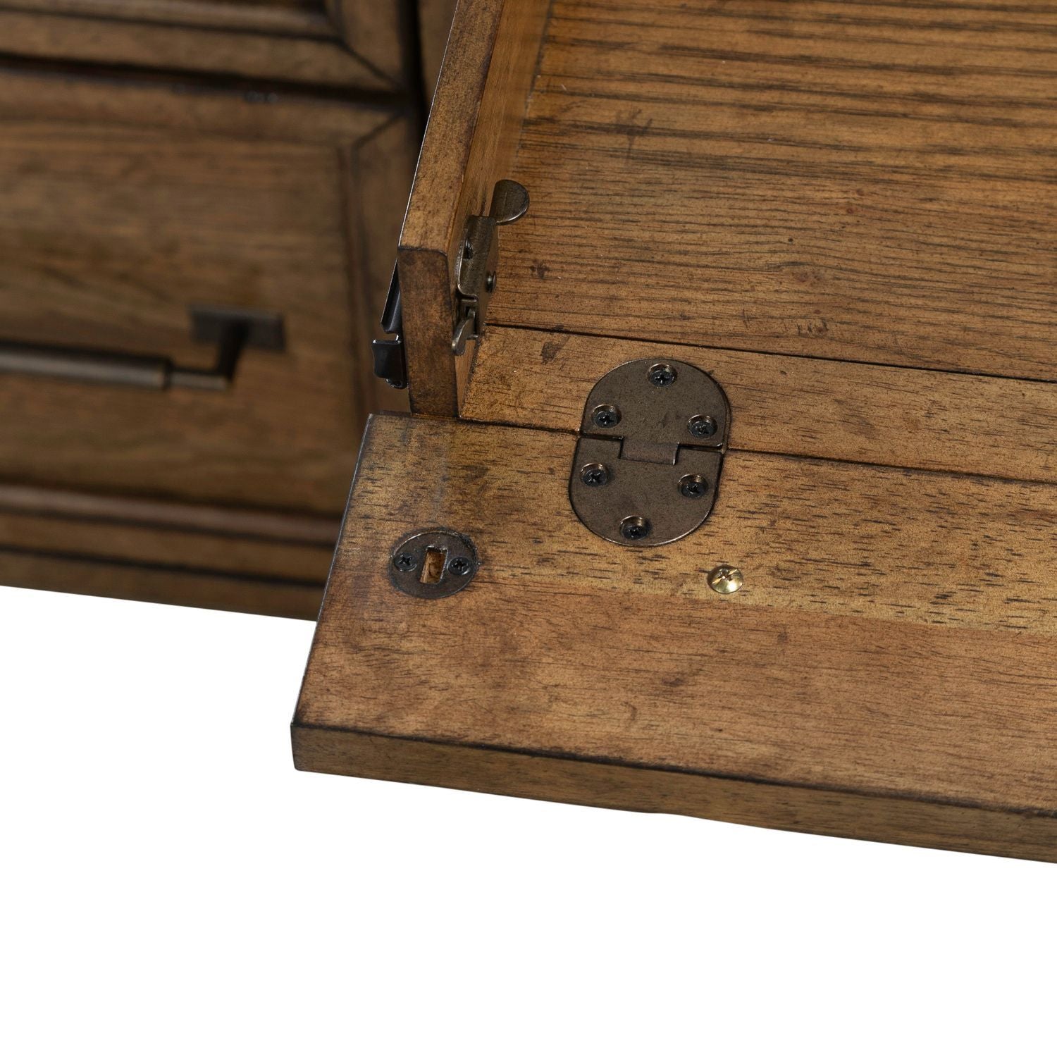 Carolina Park - Jr Executive Desk - Brown - Hornell Furniture Outlet