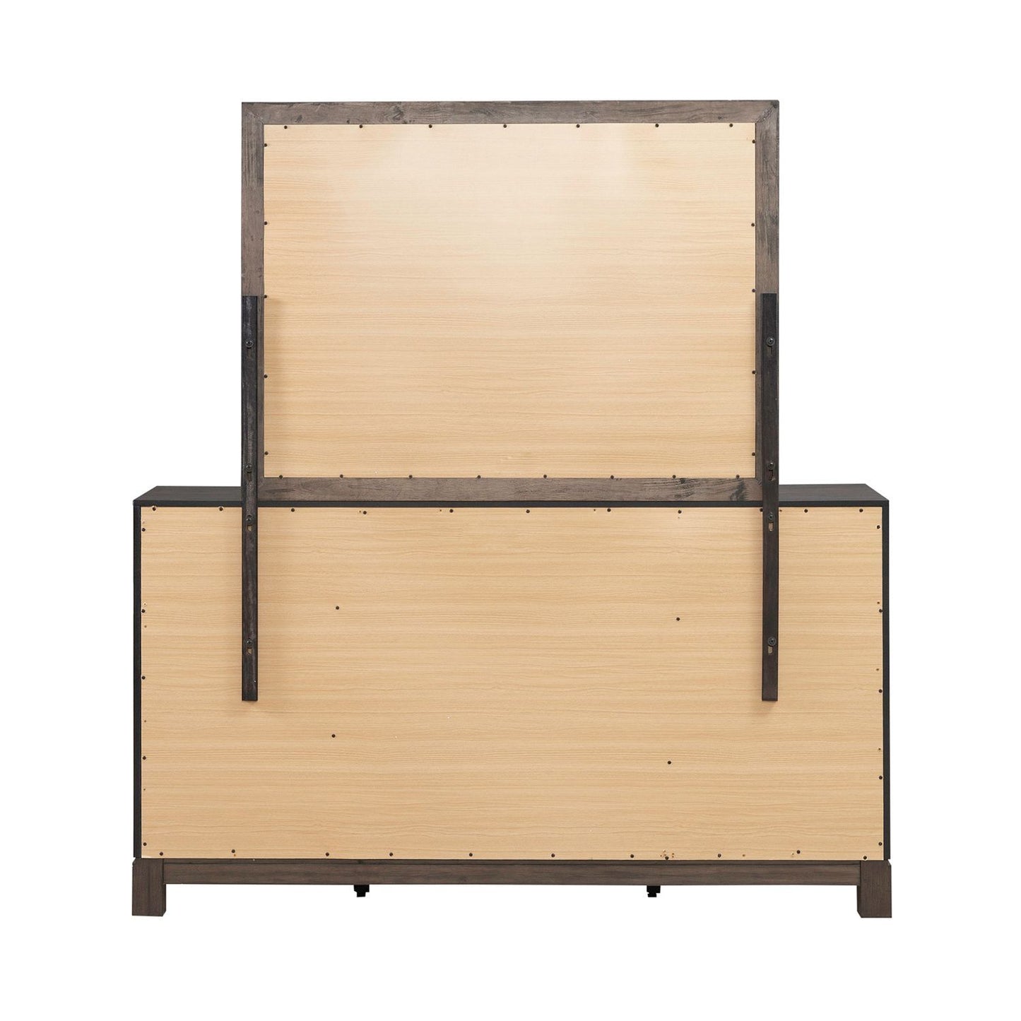 Modern Edge - Dresser & Mirror - Brown - Hornell Furniture Outlet