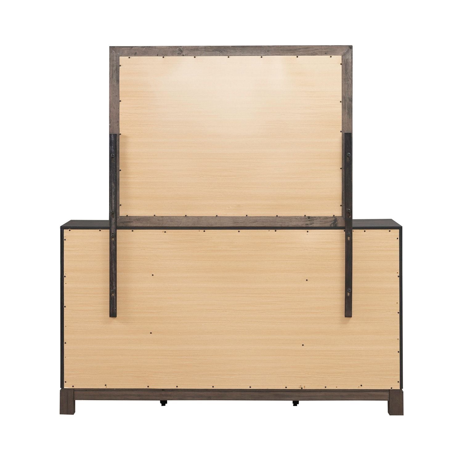 Modern Edge - Dresser & Mirror - Brown - Hornell Furniture Outlet