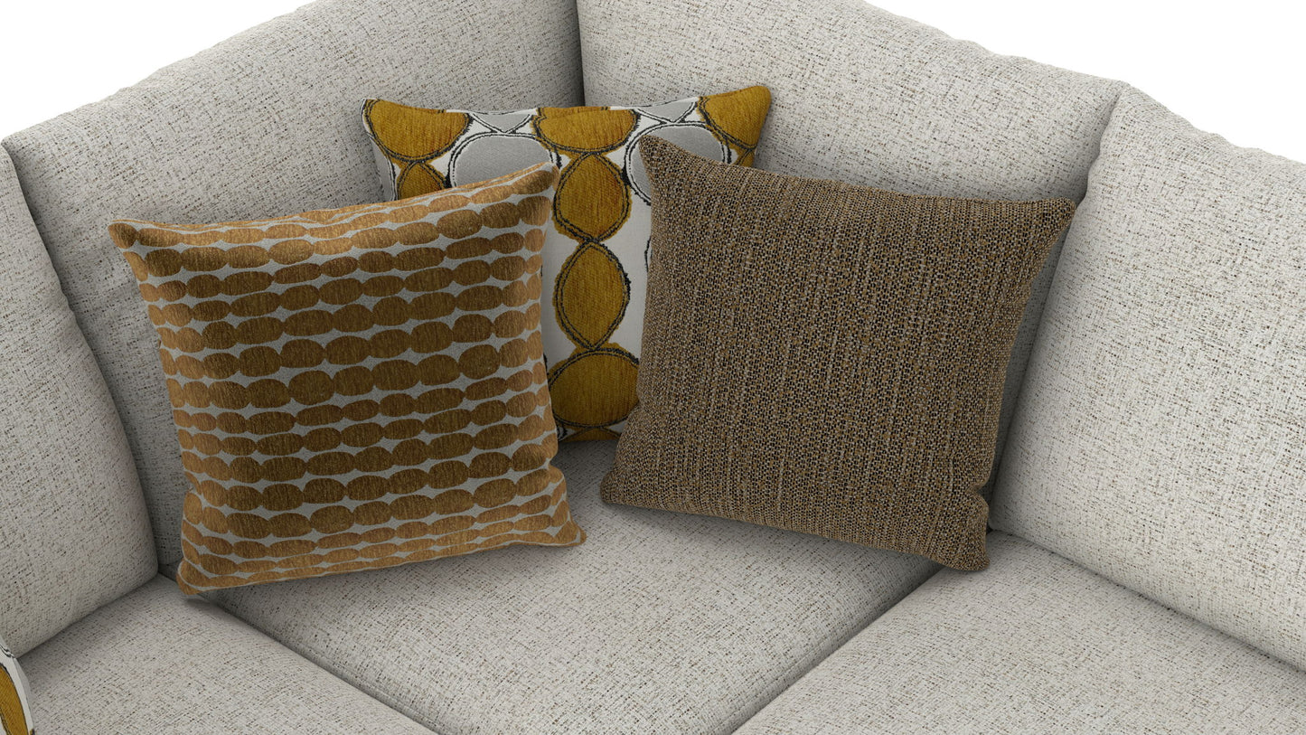 Tori - Sectional With Comfort Coil Seating And Accent Pillows Included - Hornell Furniture Outlet