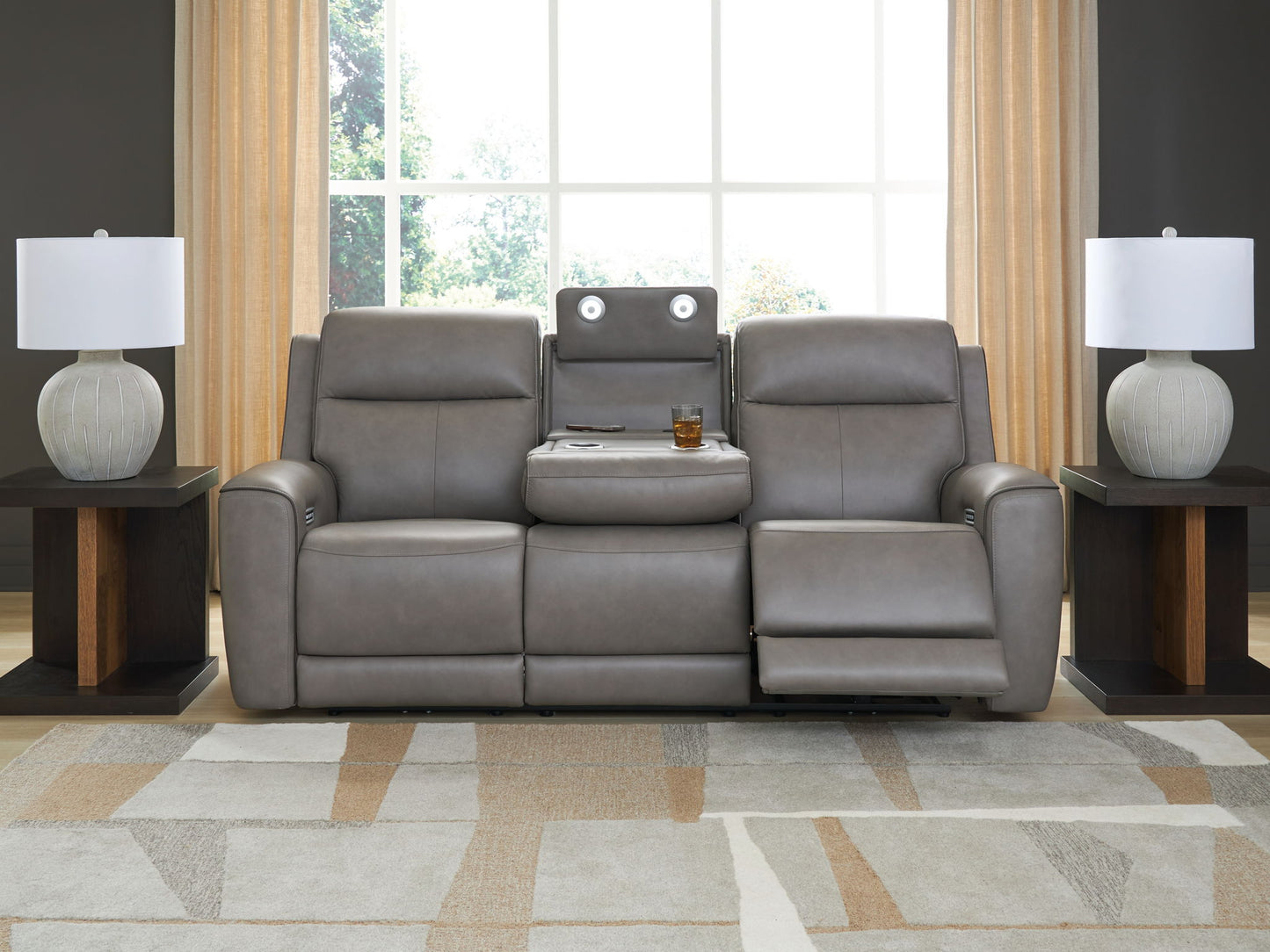 5Z - Comfort - Relaxation - Power Reclining Sofa With Adj Headrest - Hornell Furniture Outlet