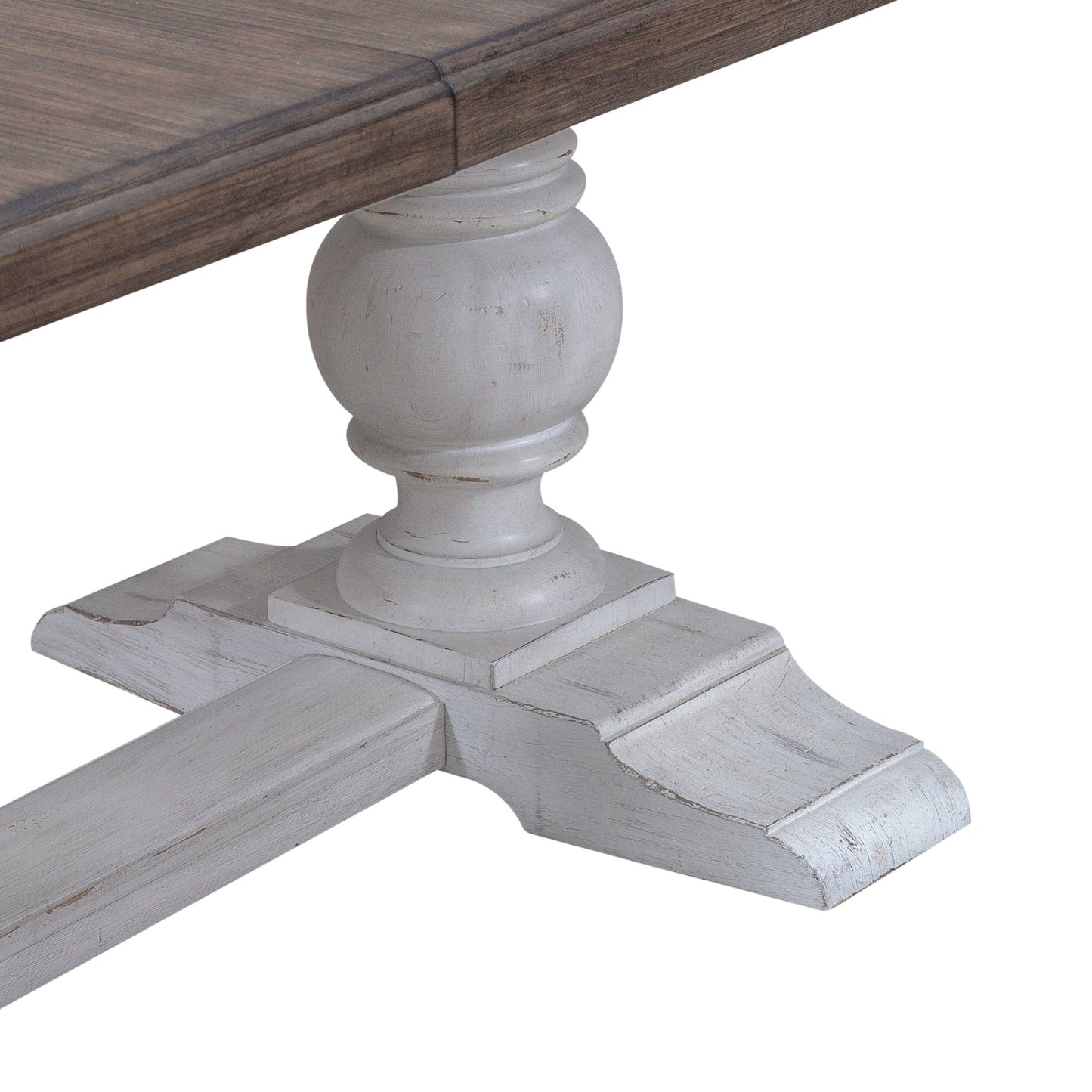 River Place - Trestle Table - White - Hornell Furniture Outlet