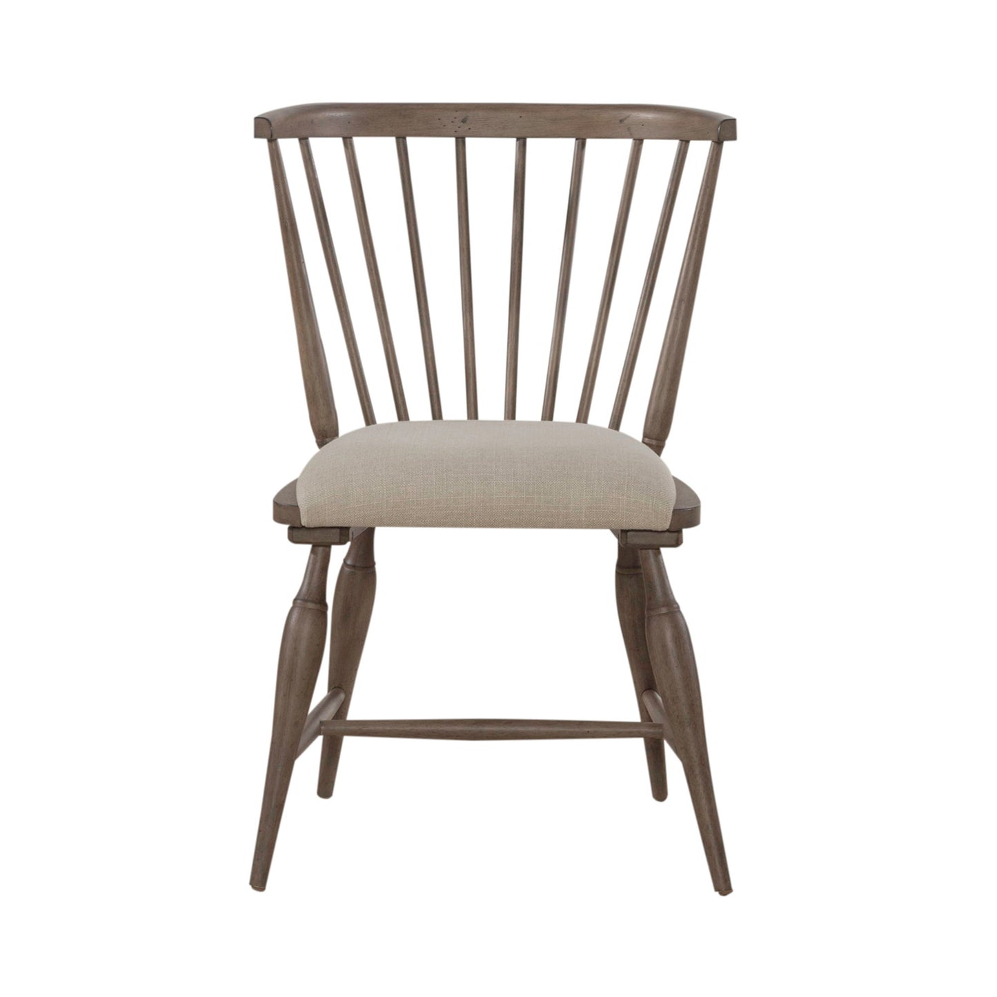 Americana Farmhouse - Upholstered Seat Windsor Chair (RTA) - Light Brown - Hornell Furniture Outlet