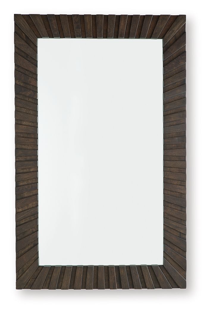 Advin - Dark Brown - Accent Mirror - Hornell Furniture Outlet