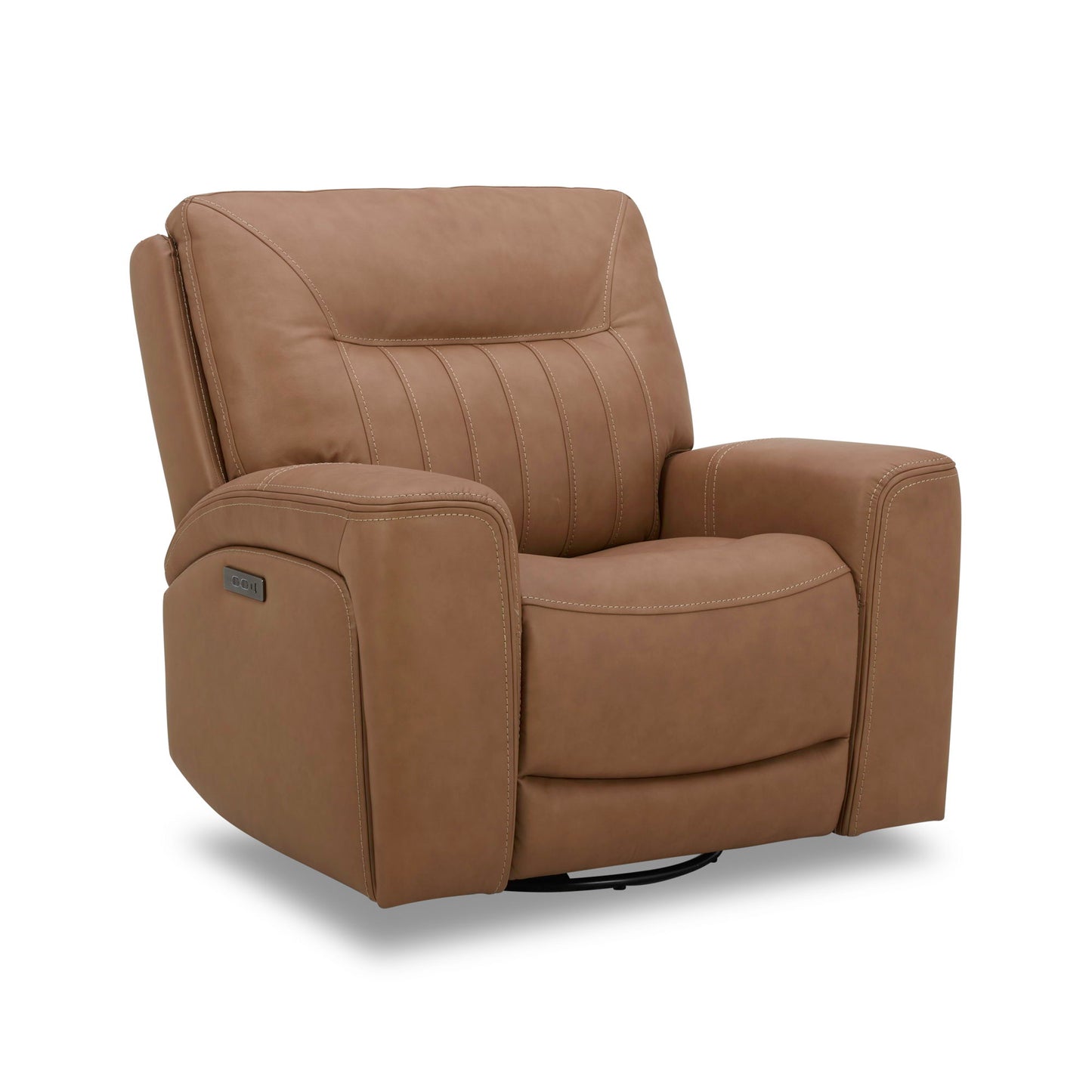 Bennett - Swivel Glider Recliner P2 - Butternut - Butternut Leather - Hornell Furniture Outlet