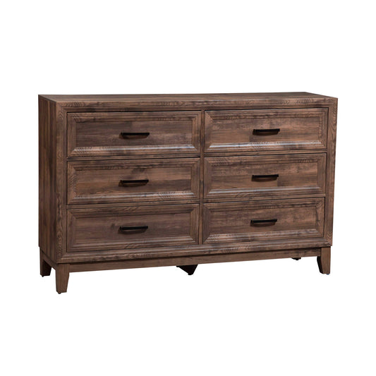 Ridgecrest - 6 Drawer Dresser - Light Brown - Hornell Furniture Outlet
