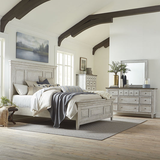 Heartland - Panel Bed, Dresser & Mirror - Hornell Furniture Outlet