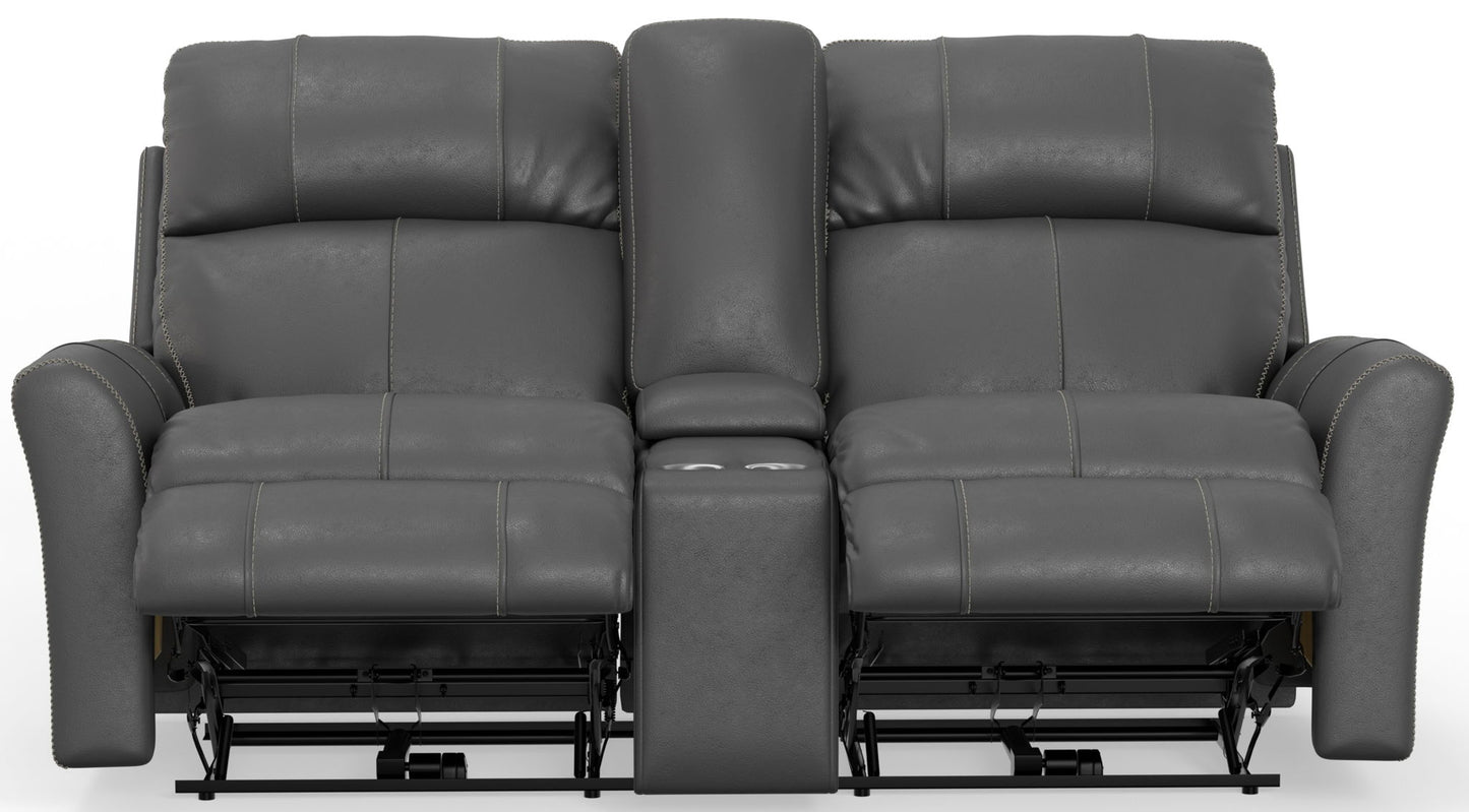 Fredda - Power Recliner Console Loveseat - Hornell Furniture Outlet