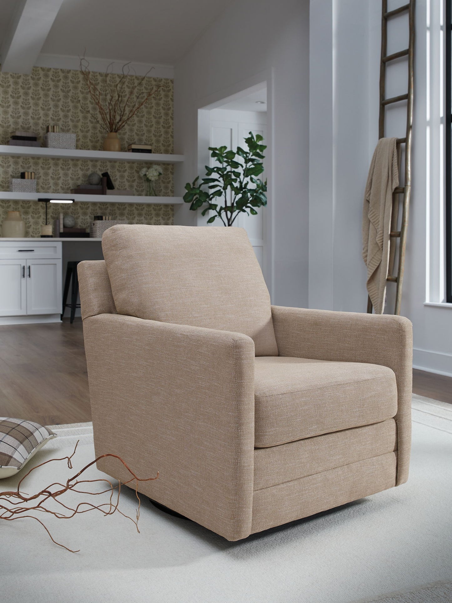 Freybourne Next - Gen Nuvella - Swivel Accent Chair - Hornell Furniture Outlet