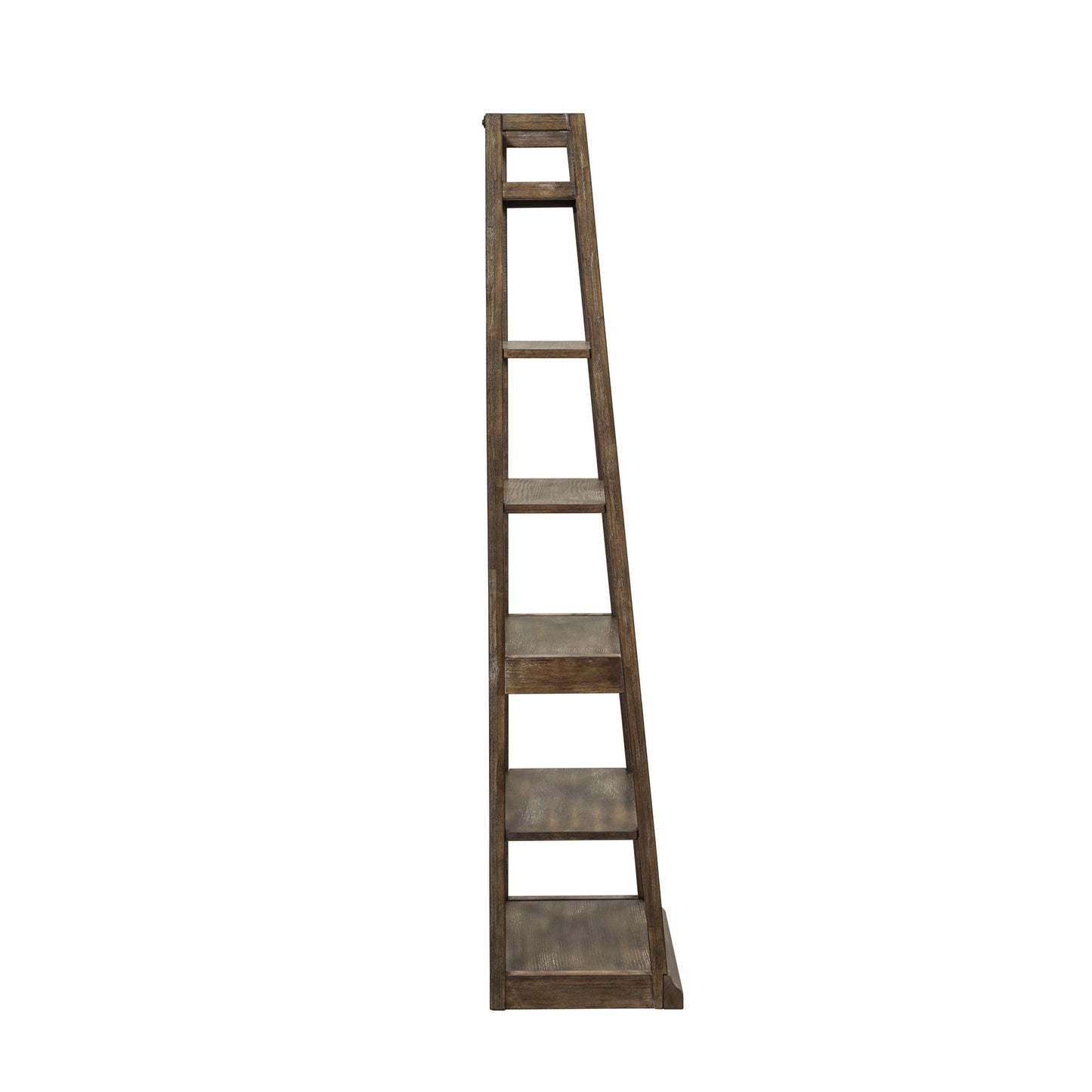 Stone Brook - Leaning Bookcase - Dark Brown - Hornell Furniture Outlet