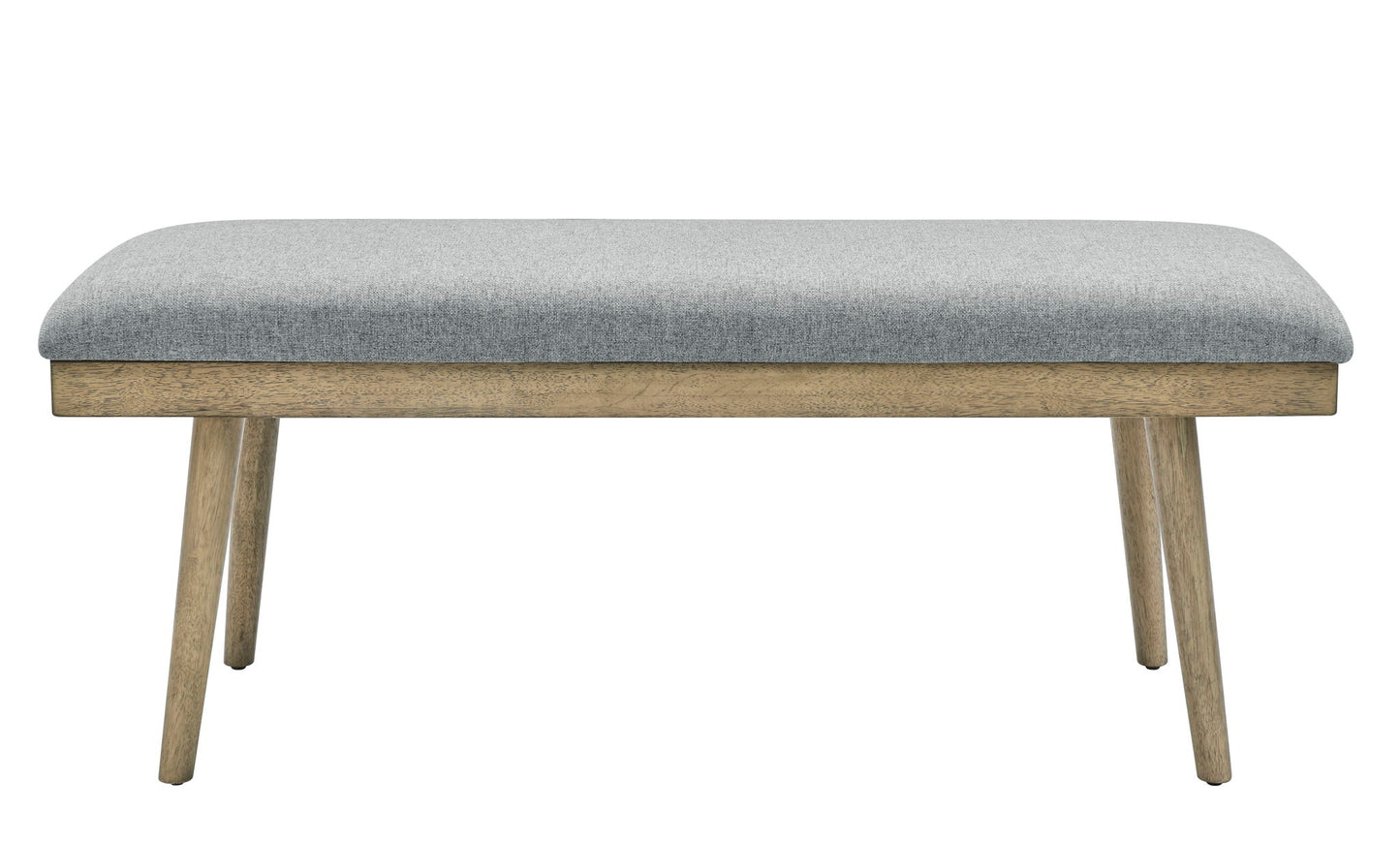 Vida - Polyester Dining Bench - Gray - Hornell Furniture Outlet