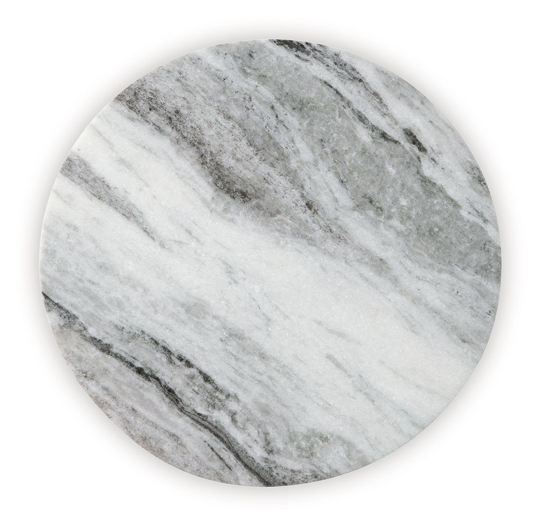 Keithwell - Gray - Round Accent Table - Hornell Furniture Outlet