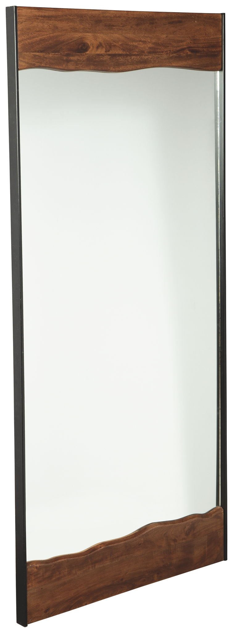 Panchali - Brown / Black - Floor Mirror - Hornell Furniture Outlet