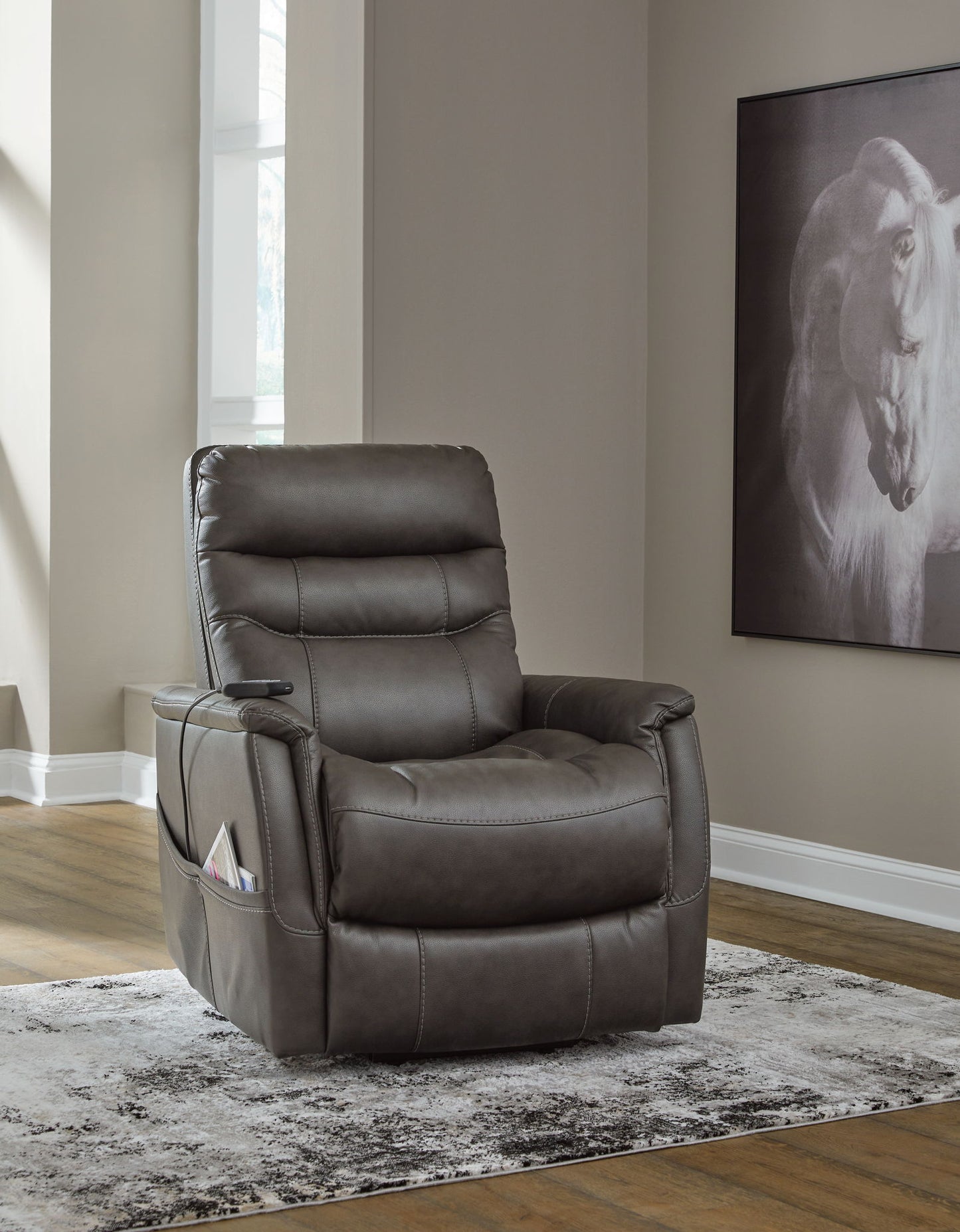 Strawbill - Power Lift Recliner - Hornell Furniture Outlet
