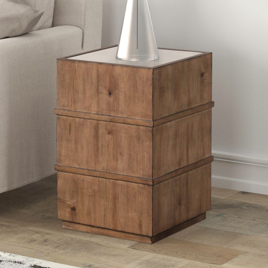 Shaker Lakes - Chairside Table - Brown - Hornell Furniture Outlet
