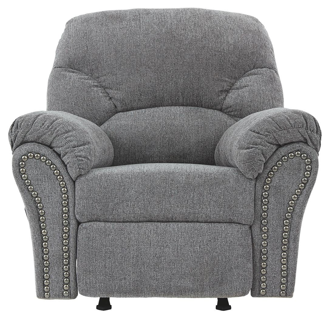 Allmaxx - Pewter - Rocker Recliner - Hornell Furniture Outlet