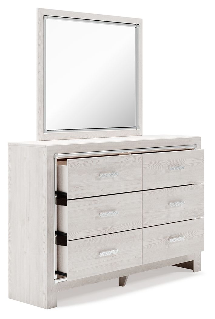 Altyra - Dresser, Mirror, Panel Bookcase Bed - Hornell Furniture Outlet