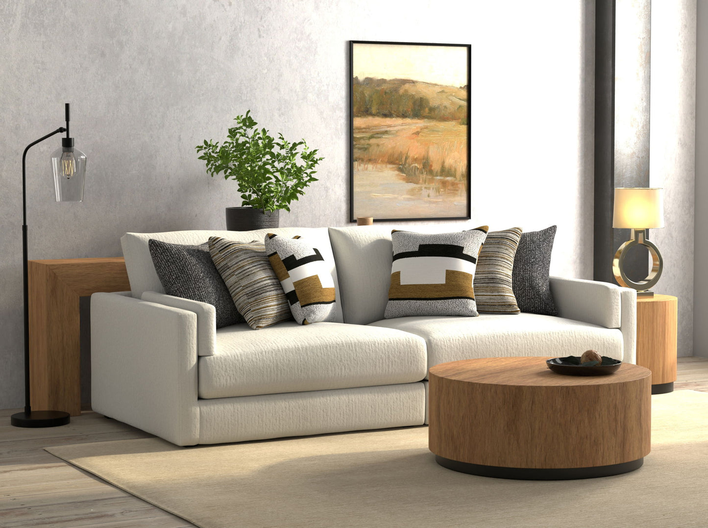 Trevor - 2 Piece Extra Deep Oversized Sofa - Hornell Furniture Outlet