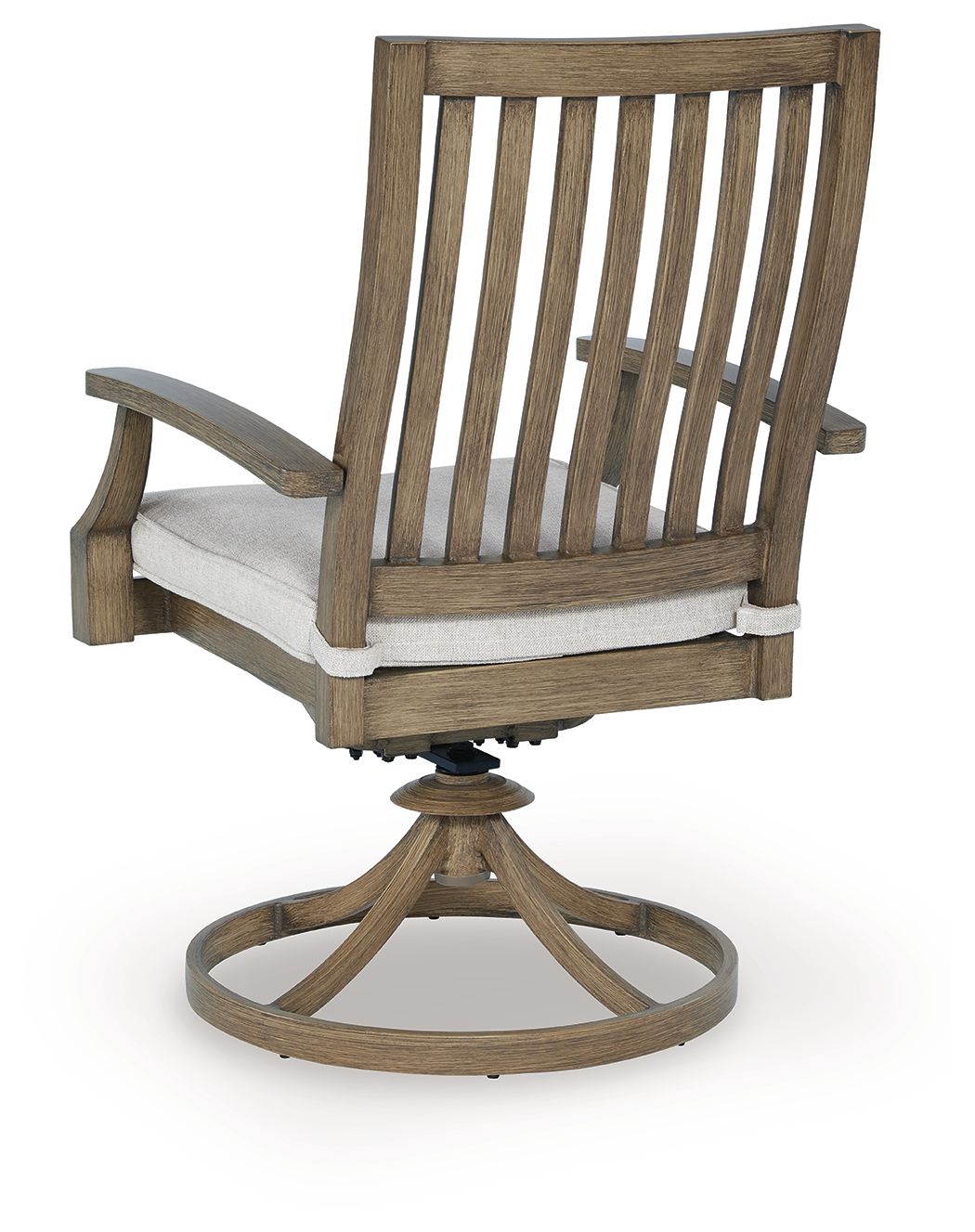 Rainier Ranch - Brown / Beige - Swivel Chair With Cushion (Set of 2) - Hornell Furniture Outlet