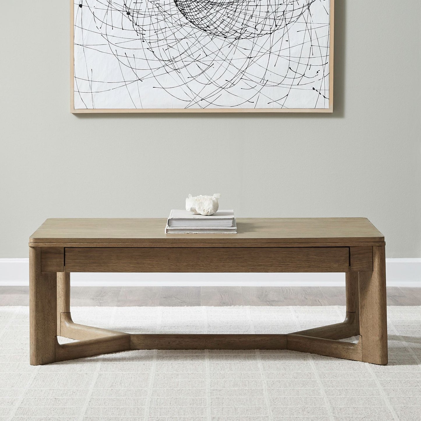 Ballentine - Rectangular Cocktail Table - Brown - Hornell Furniture Outlet
