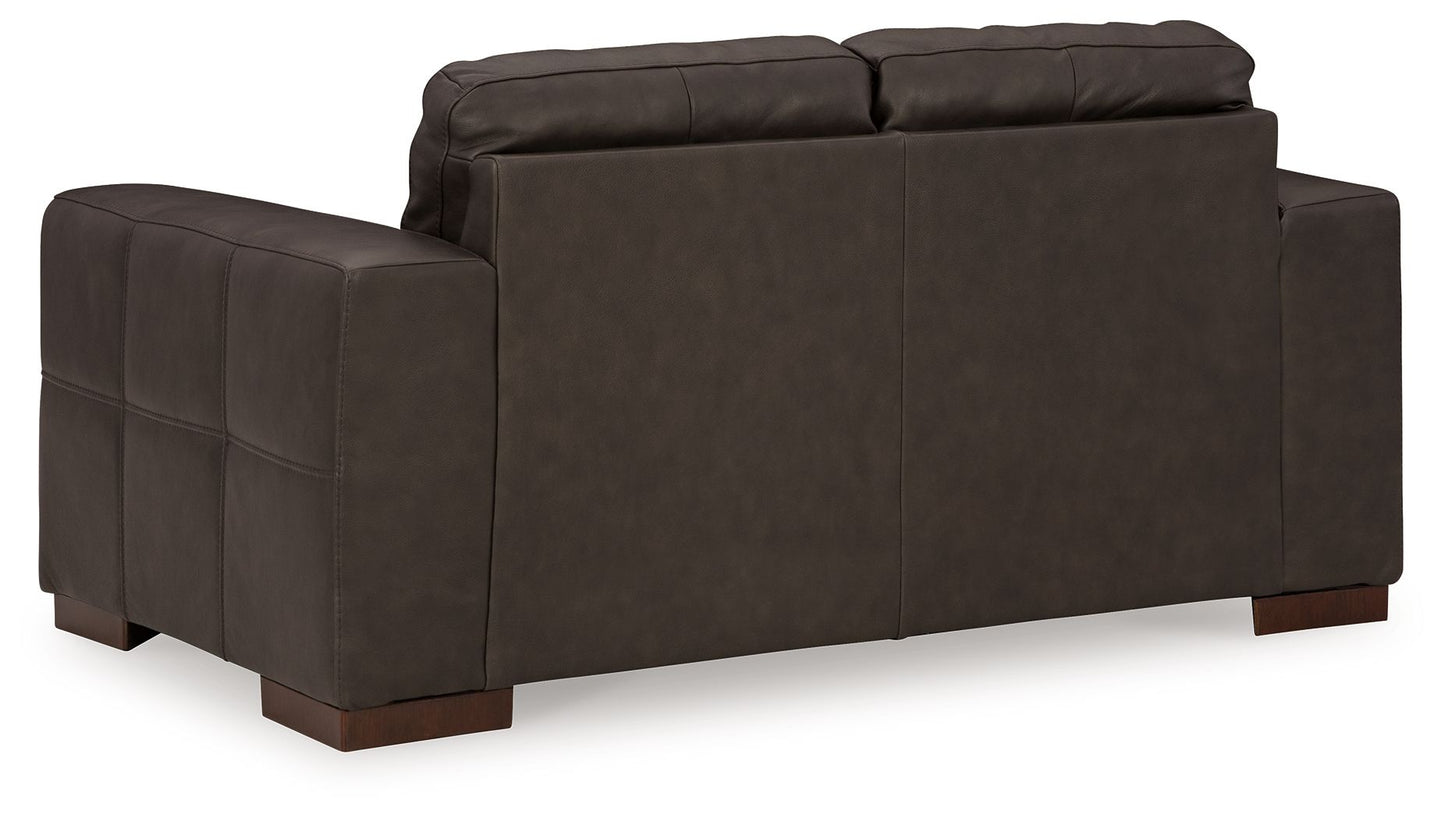 Luigi - Thunder - Loveseat - Hornell Furniture Outlet