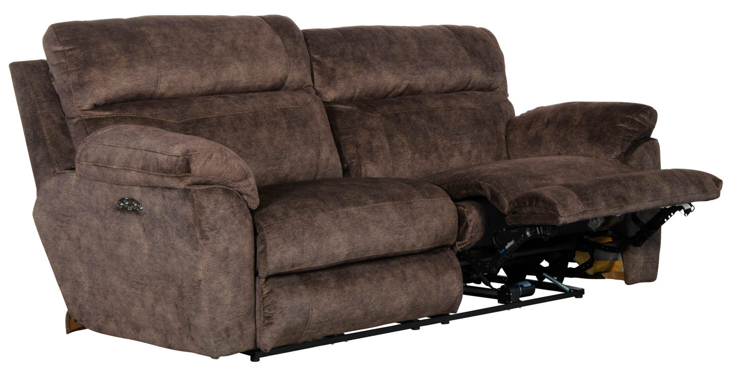 Sedona - Power Headrest Lay Flat Reclining Sofa - Hornell Furniture Outlet