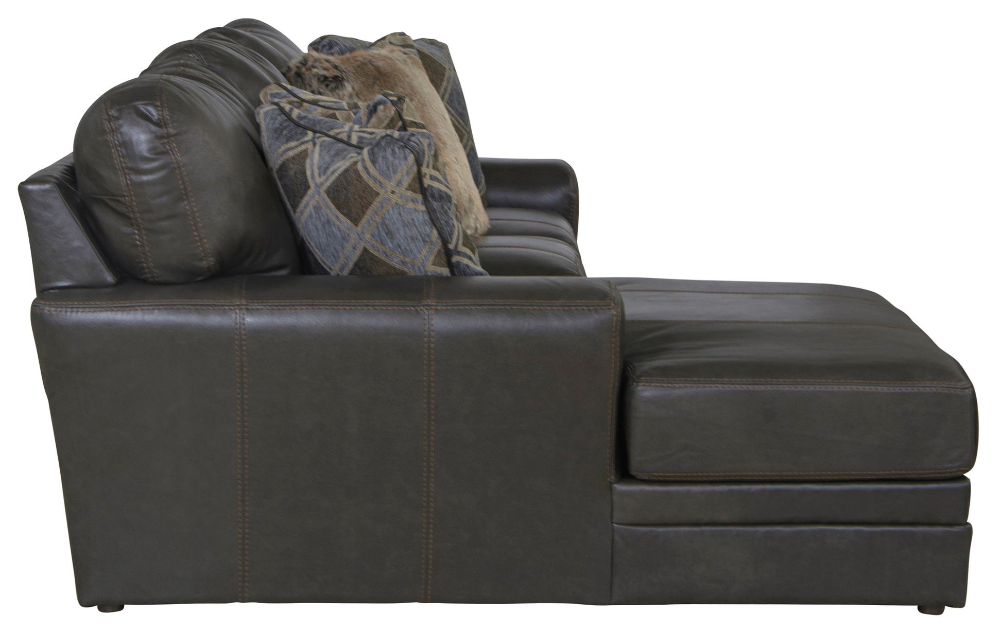 Denali - Italian Leather Match Sectional - Hornell Furniture Outlet