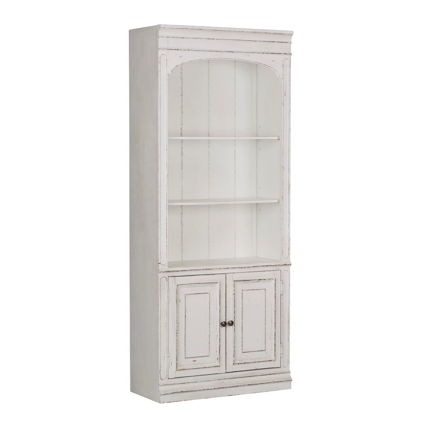 Magnolia Manor - Bunching Bookcase - White - Hornell Furniture Outlet