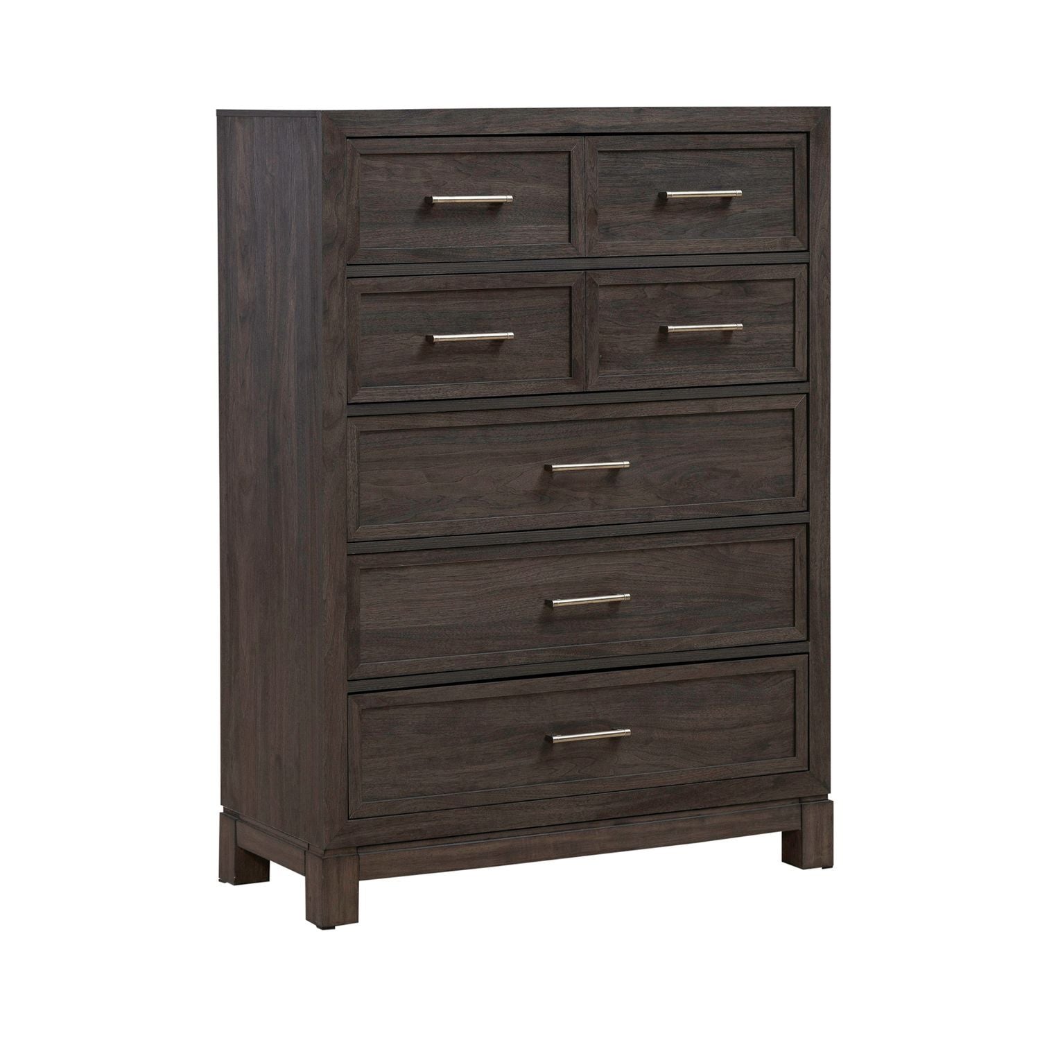 Modern Edge - 5 Drawer Chest - Brown - Hornell Furniture Outlet