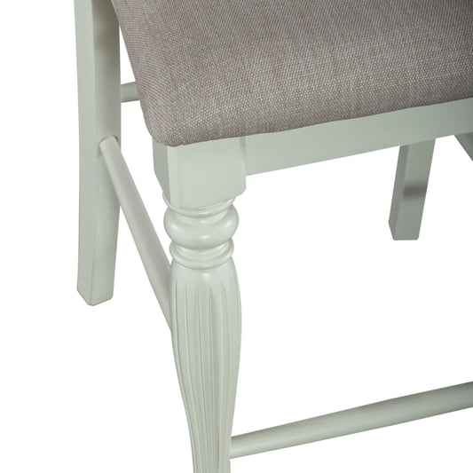 Cumberland Creek - Slat Back Counter Chair - White - Hornell Furniture Outlet