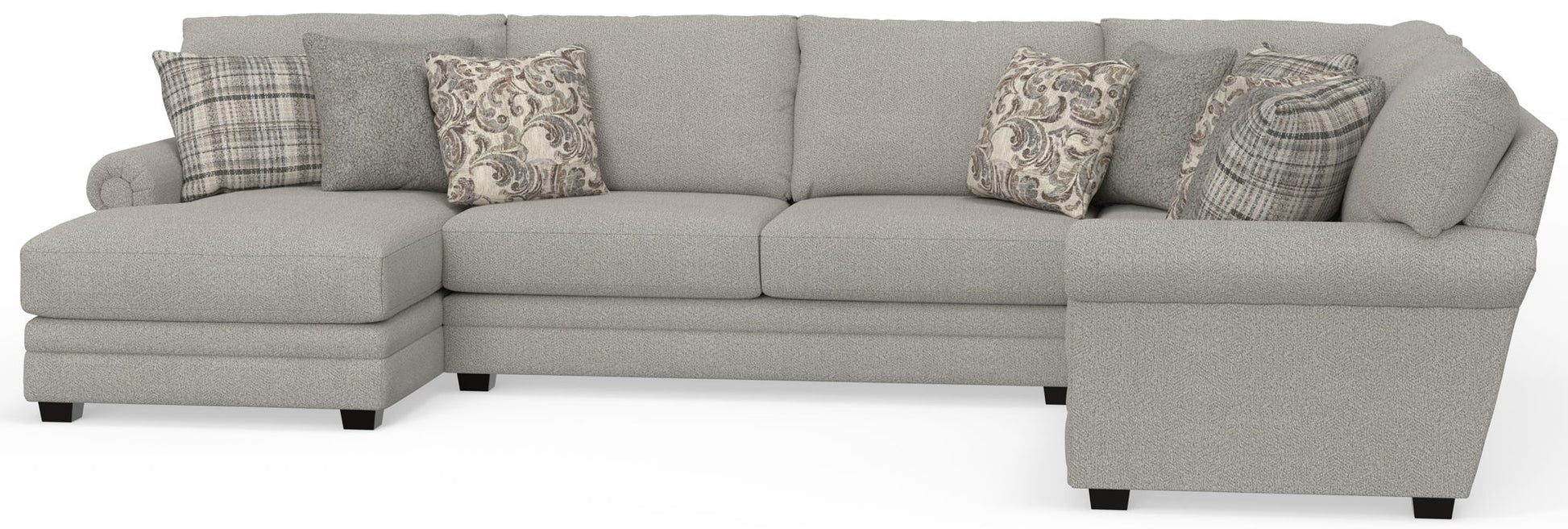Livingston - Sectional With Comfort Coil Seating And Accent Pillows Included - Hornell Furniture Outlet