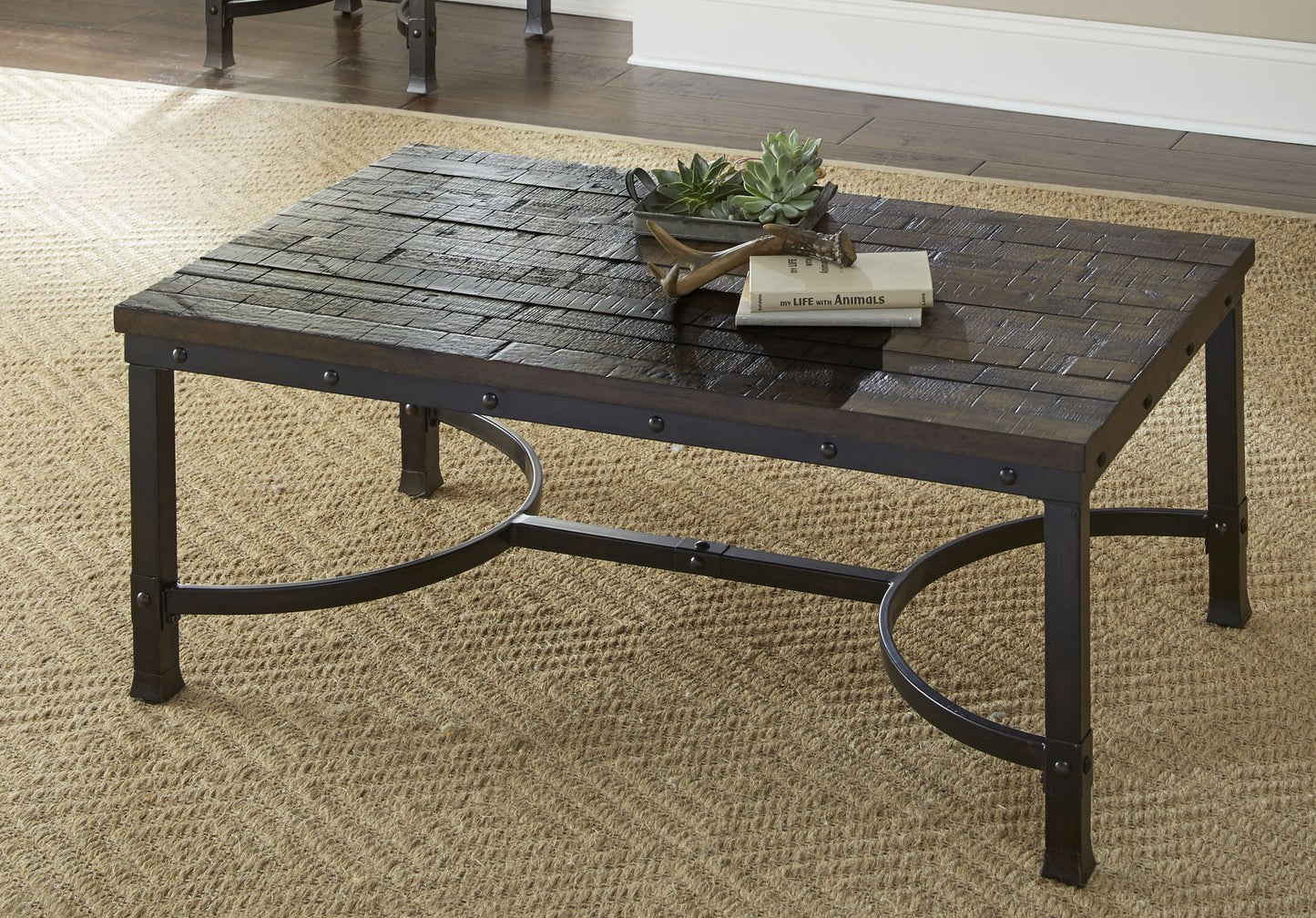 Ambrose - 3 Piece Table Set - Brown - Hornell Furniture Outlet