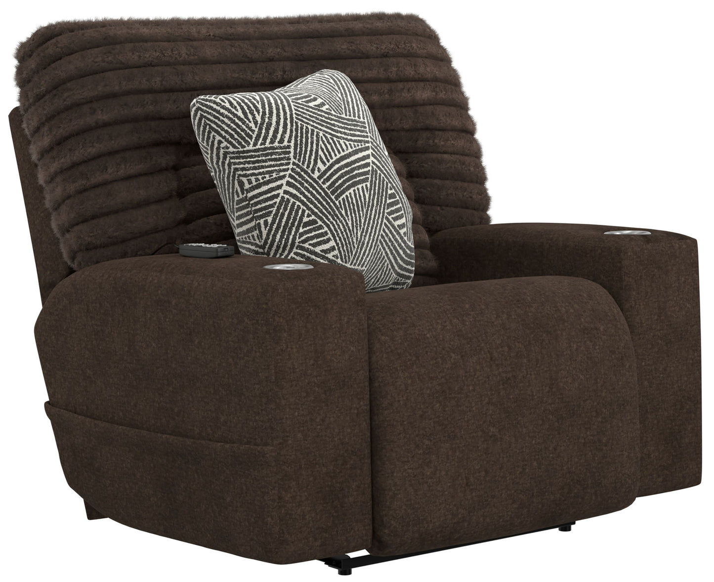Zen - Power Recliner With CR3 Heat / Massage / Zero Gravity - Chocolate - Hornell Furniture Outlet