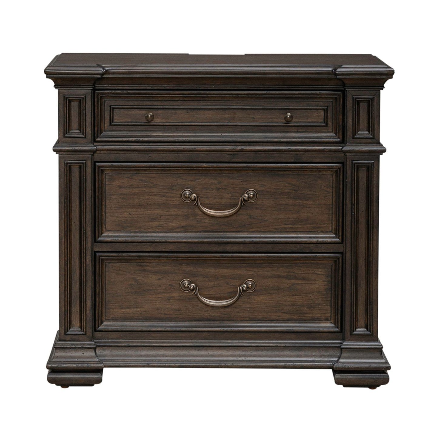Provence Park - Nightstand With Charging Station - Brown - Hornell Furniture Outlet