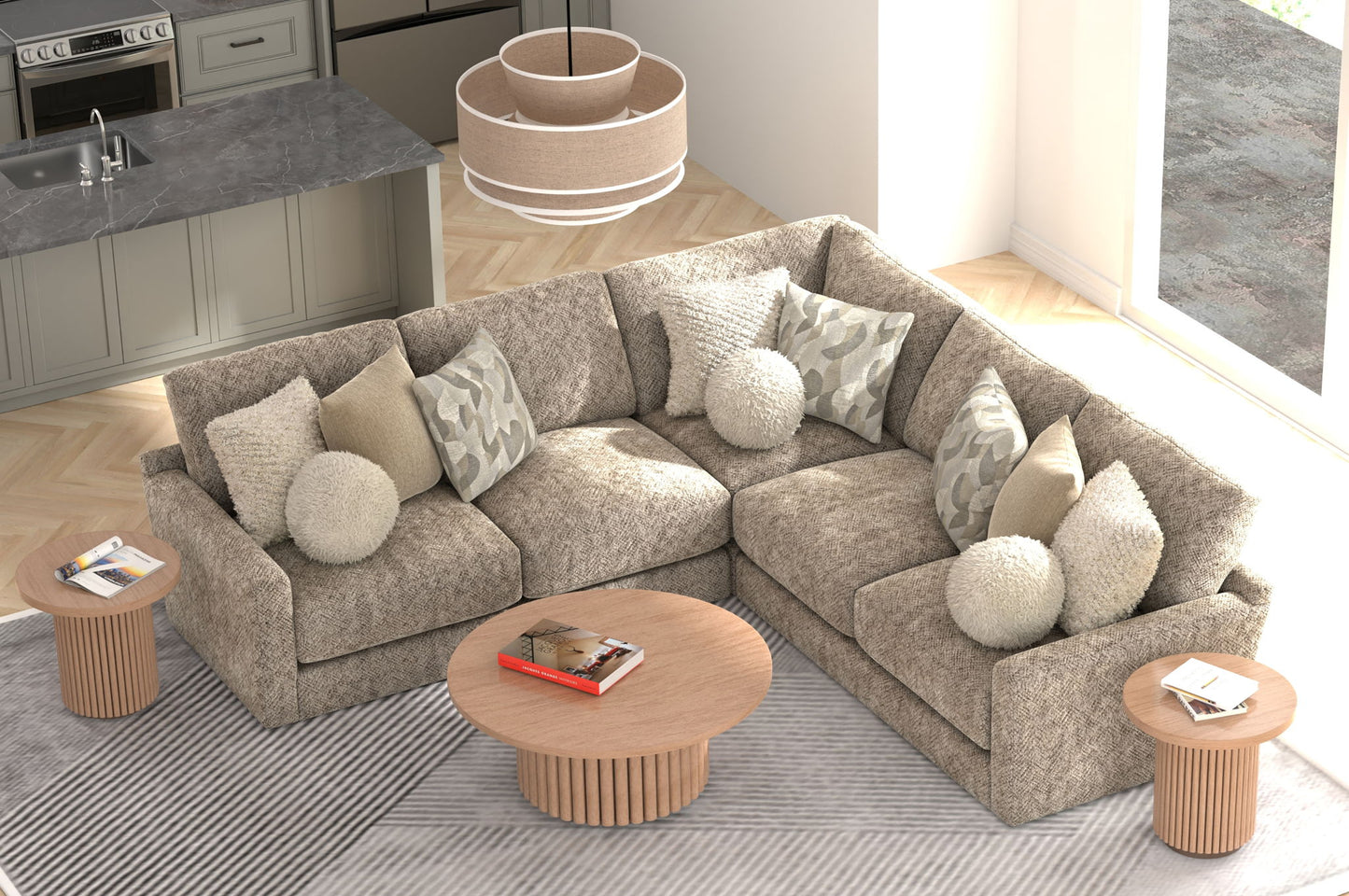 Turner - Sectional - Hornell Furniture Outlet