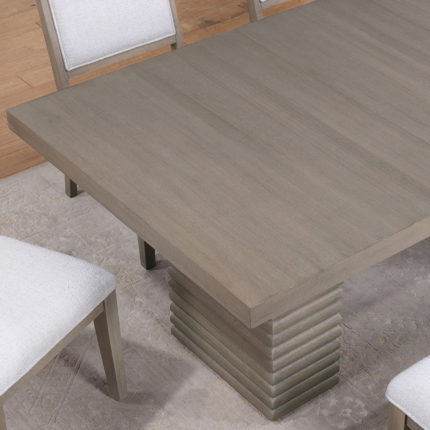 Lily - Dining Table With 18" Leaf - Brown - Hornell Furniture Outlet