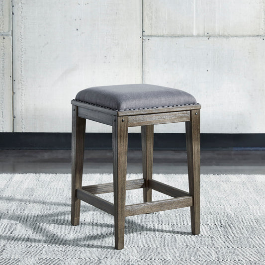 Sonoma Road - Upholstered Console Stool - Weathered Beaten Bark - Hornell Furniture Outlet