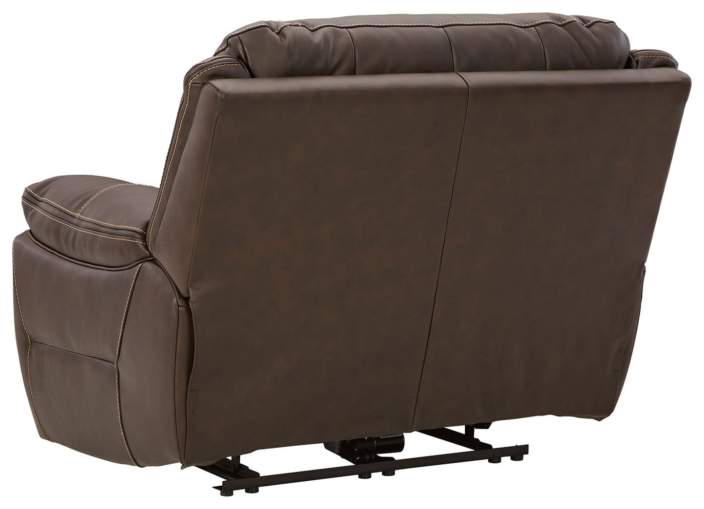 Dunleith - Chocolate - Zero Wall Recliner w/PWR HDRST - Hornell Furniture Outlet