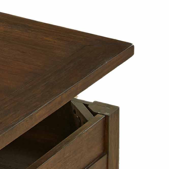 Lenka - Lift Top Cocktail Table - Brown - Hornell Furniture Outlet