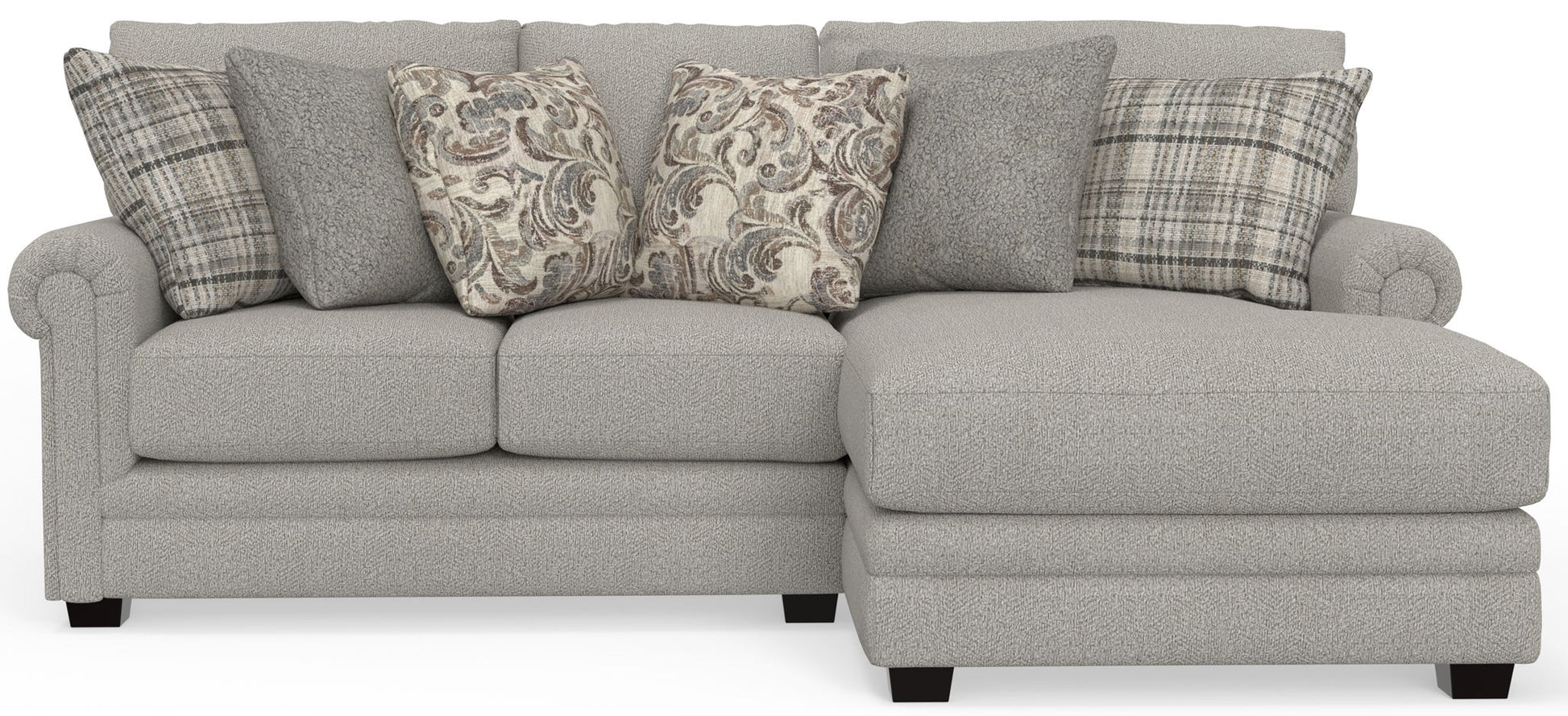 Livingston - Sectional With Comfort Coil Seating And Accent Pillows Included - Hornell Furniture Outlet
