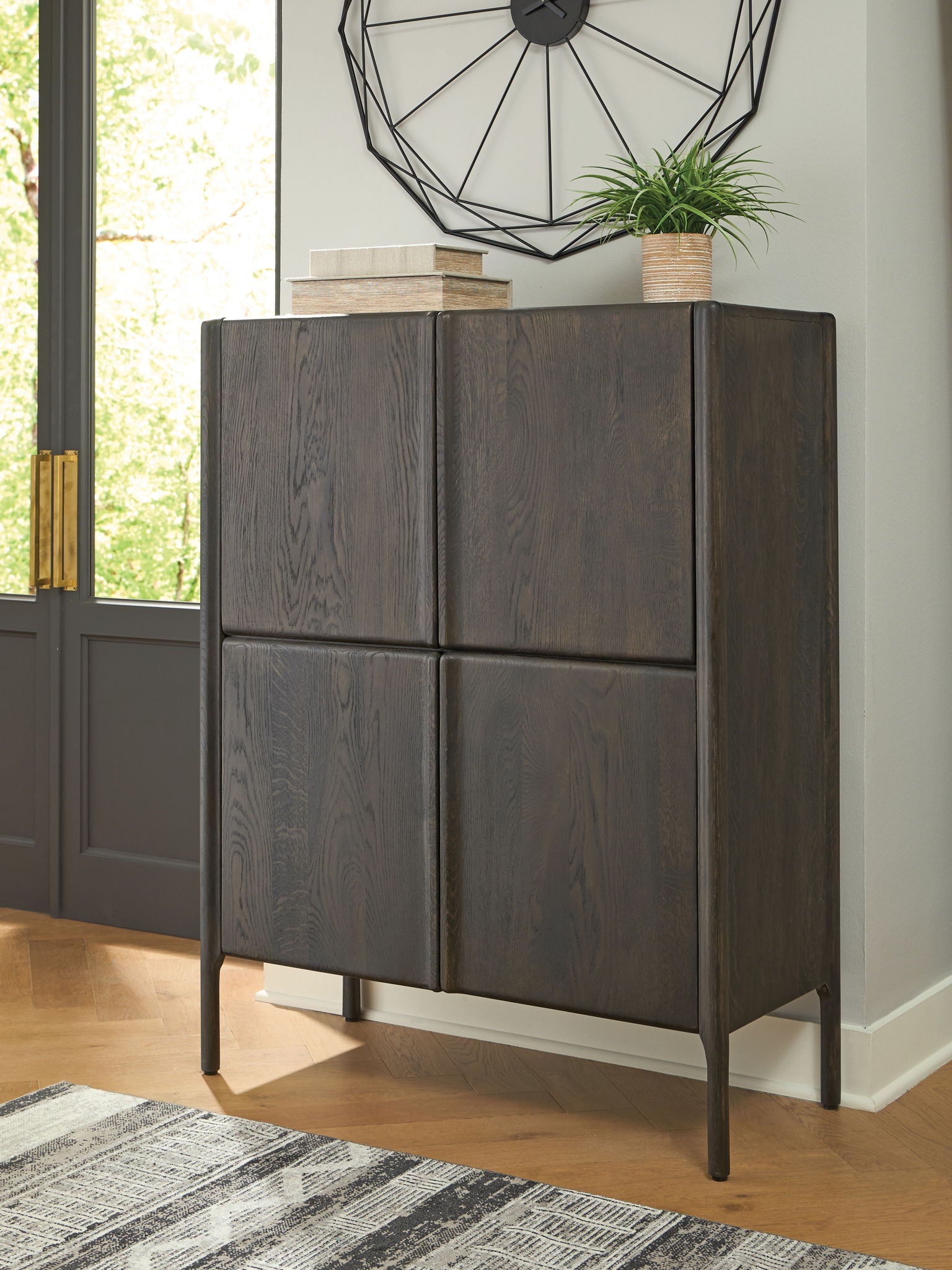 Orsonal - Espresso Brown - Accent Cabinet - Hornell Furniture Outlet