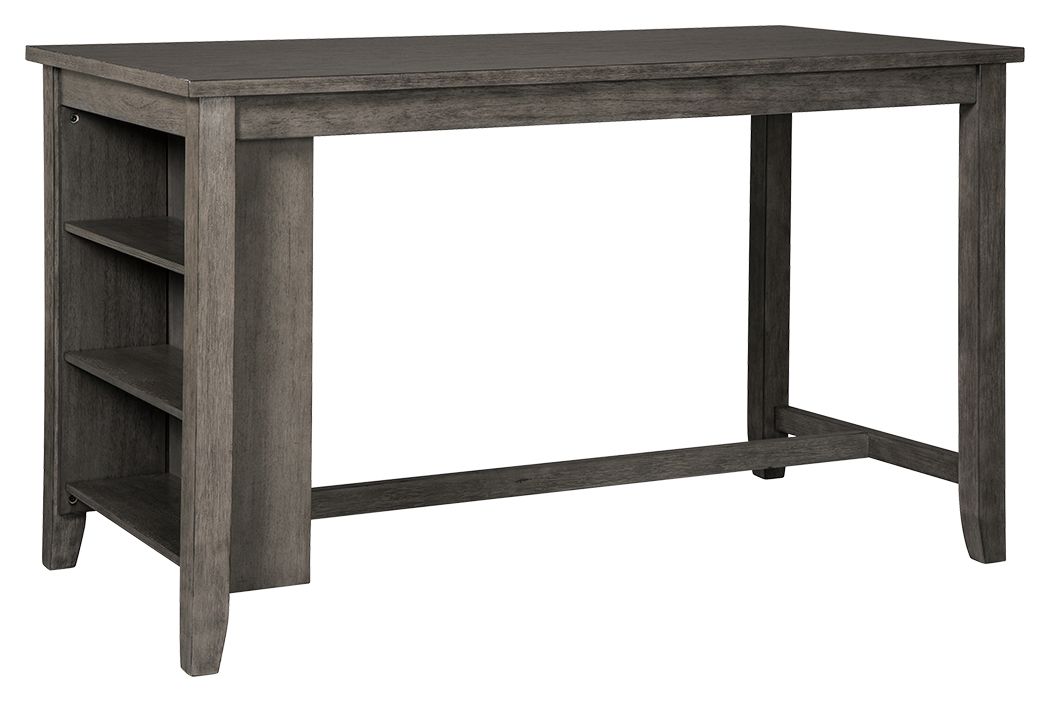 Caitbrook - Gray - Rectangular Dining Room Counter Table - Hornell Furniture Outlet